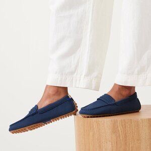 Rothys Shoes Women Size 10.5 Navy Blue Driver Loafer Comfort Washable Recycled